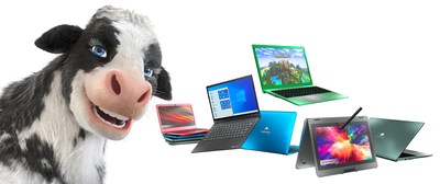 Gateway's New Spokes-Cow Introduces Notebooks Equipped with 11th Gen Intel Core Processors and Tuned by THX™ Audio