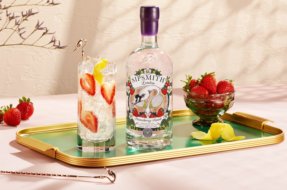 Sipsmith Strawberry Smash Wimbledon Collins