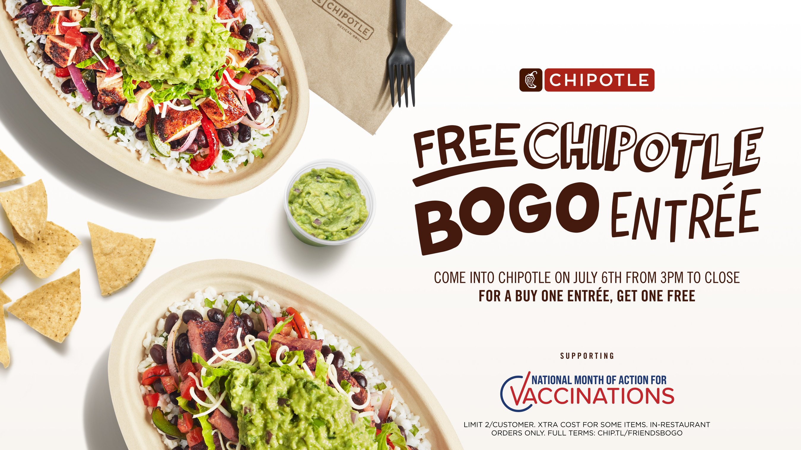 TODAY ONLY AFTER 3PM â BOGO CHIPOTLE | SungDeals