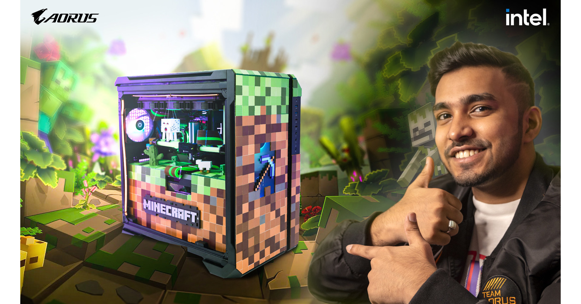 A Minecraft PC Delivery x INTEL to Techno