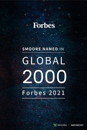 La société mère de VAPORESSO, SMOORE International, figure dans le classement Forbes 2021 Global 2000