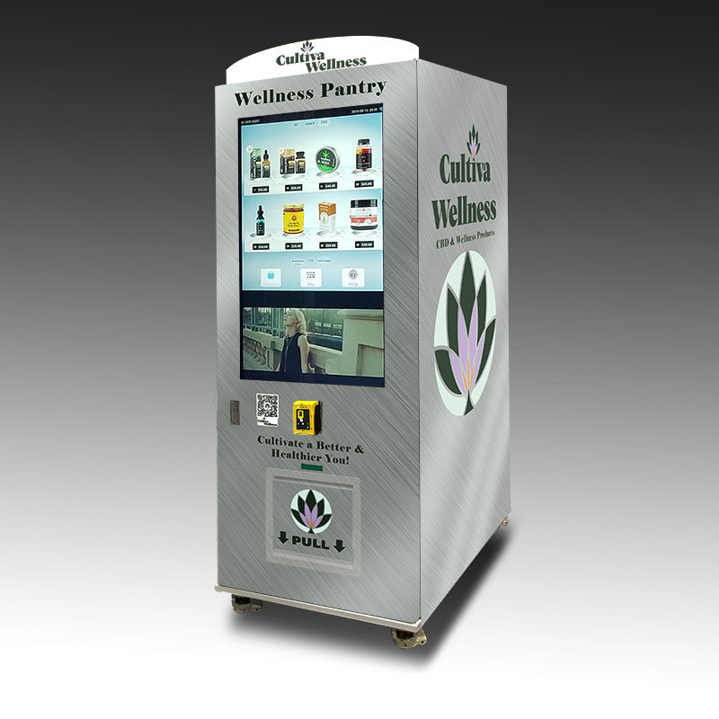 Cultiva Wellness Pantry - the most technologically advanced automated Hemp and CBD dispensing unit on the market today. Soon to hit a location near you.