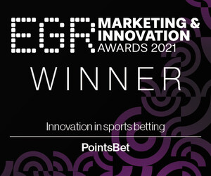 PointsBet Wins Best Innovation in Sports Betting, Top Affiliate Marketing Campaign Honors at EGR Marketing &amp; Innovation Awards 2021