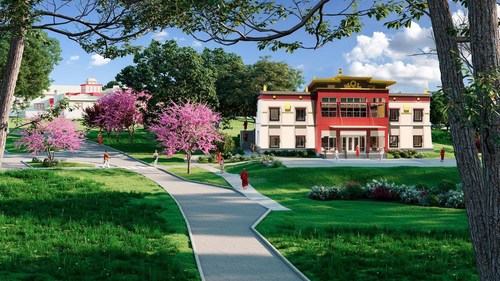 The Dalai Lama Library and Learning Center will be built on the Grounds of Namgyal Monastery in Ithaca, New York.
