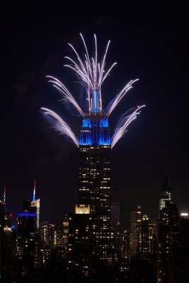 Macy's July 4th from the top of the Empire State Building