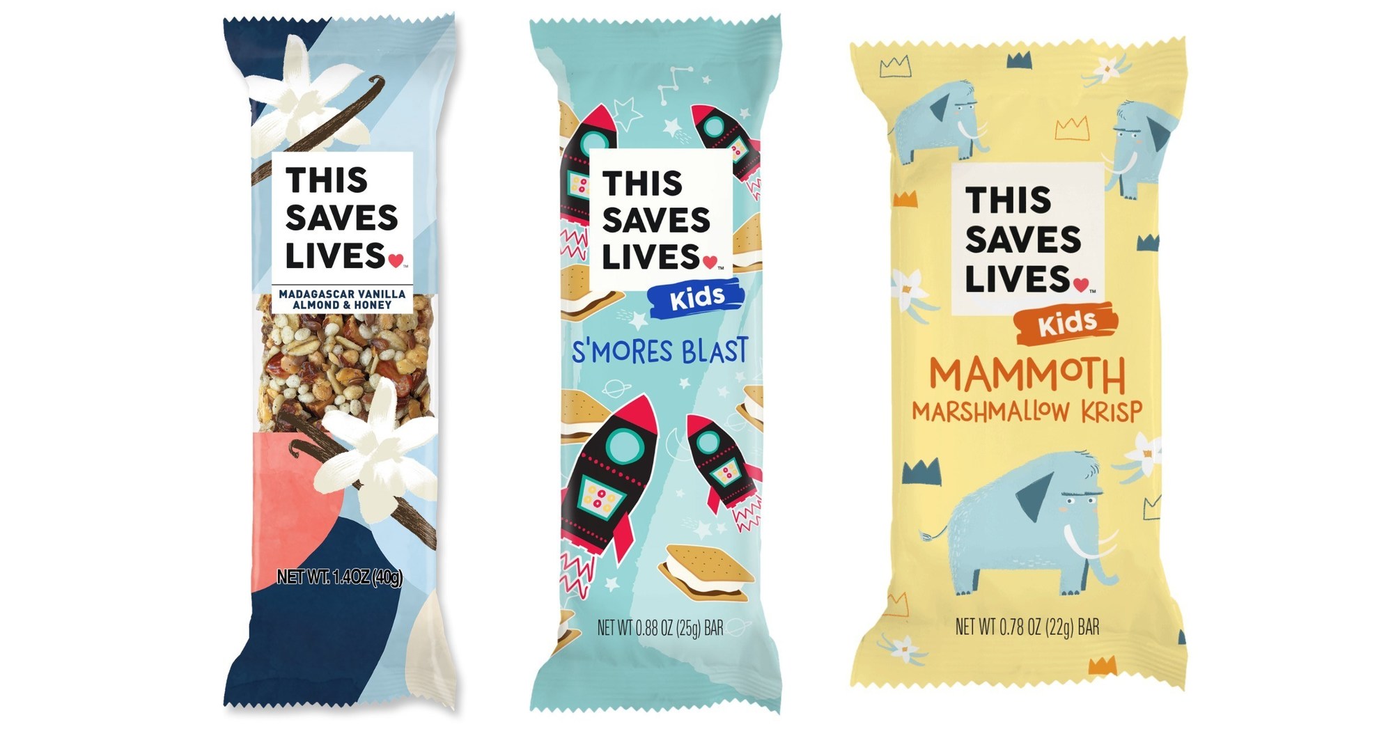 This Saves Lives Expands Adult and Kids Snack Bar and Kids Krispy