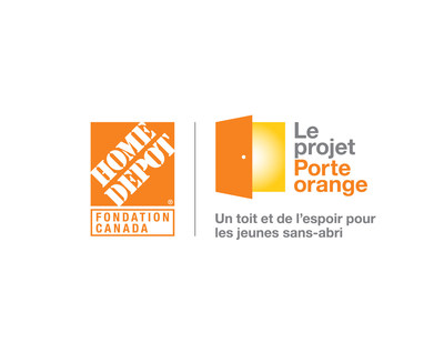 Logo Le projet Porte orange de la Fondation Home Depot Canada (Groupe CNW/Dans la rue)