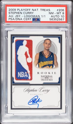 Alt Announces Record-Breaking Purchase of 2009 National Treasures Logoman 1/1 Stephen Curry Card for $5.9M