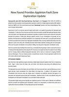New Found Provides Appleton Fault Zone Exploration Update (CNW Group/New Found Gold Corp.)