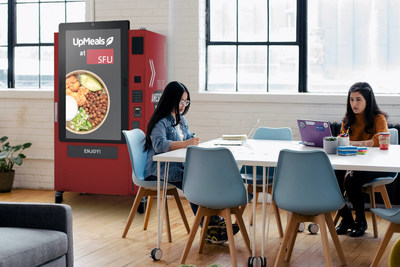 Rendering of UpMeals SmartVending solution at SFU campus (CNW Group/UpMeals)