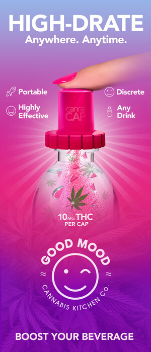 Good Mood Cannabis Kitchen Company ("GMCK") launches Cannacap™ - On-the-Go Cannabis beverages just in time for SUMMER 2021!
