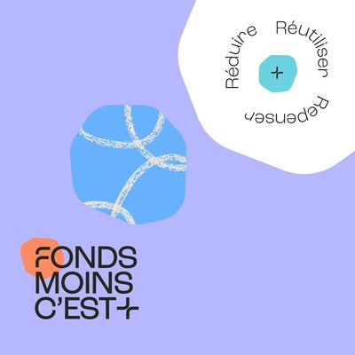 Logo : Le Fonds Moins c'est + (Groupe CNW/Socit qubcoise de rcupration et de recyclage)