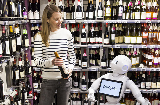 Pepper Robot Wine Store RobotLAB