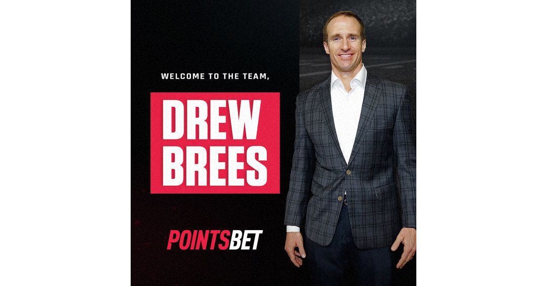 NFL Superstar Drew Brees Signs With PointsBet in Equity & Cash Deal