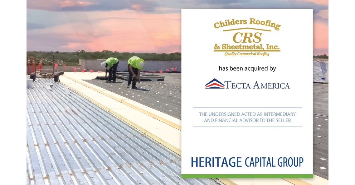 Heritage Funds Group Advises Childers Roofing & Sheetmetal on Acquisition