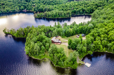 Paradise Peninsula occupies 37 acres on upstate New York’s serene Tupper Lake. The lakefront camp boasts more than 4,000 feet of water frontage, in addition to two ‘private islands’ - perfect for diving, sunbathing, campfires and more. Though previously listed for $3.2 million, the property is now scheduled for sale on July 16th via luxury auction® without reserve. More details at LakefrontLuxuryAuction.com.