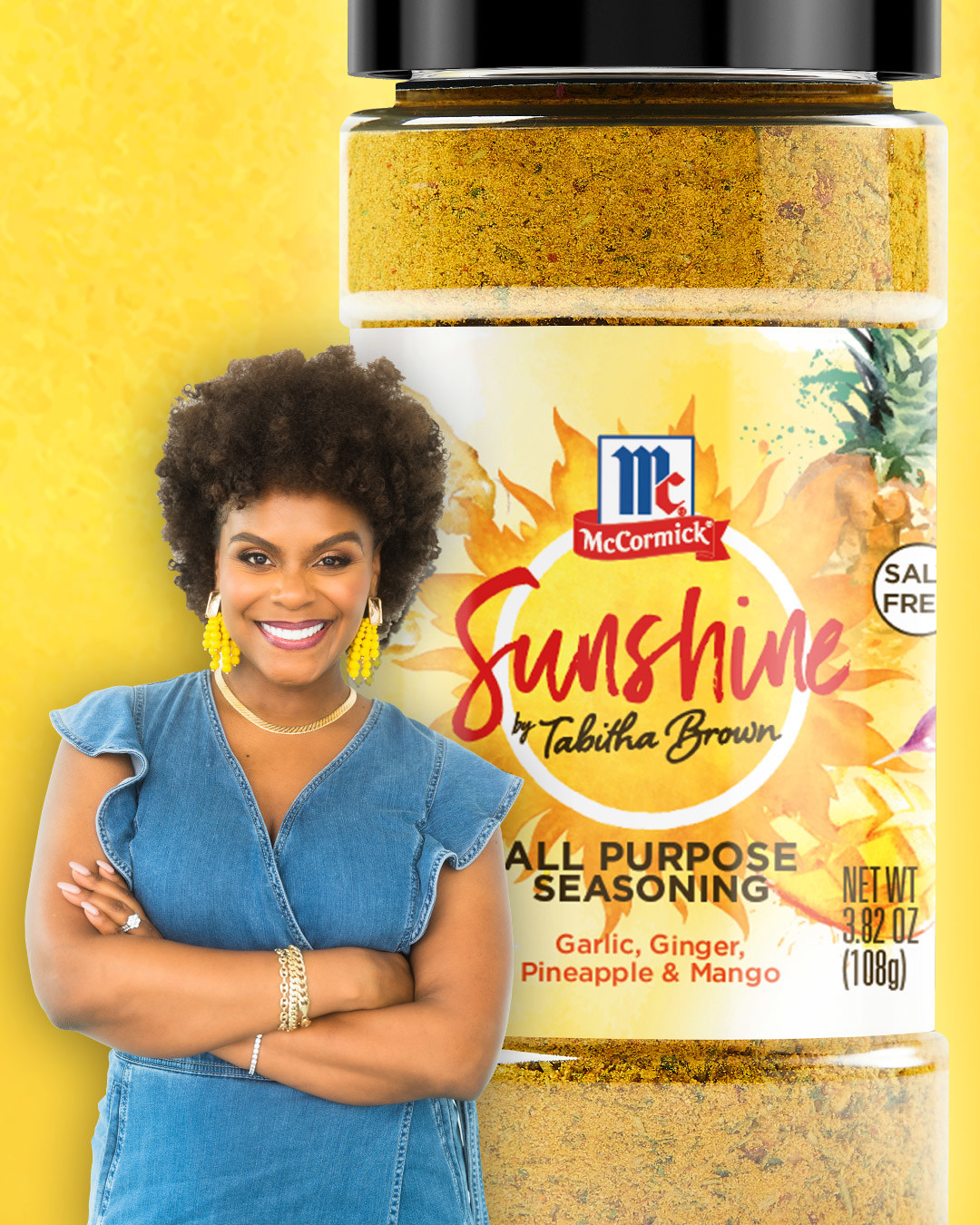 McCormick® Salt Free Sunshine by Tabitha Brown All Purpose Seasoning