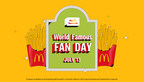 McDonald's USA Celebrates the Nationwide Arrival of MyMcDonald's Rewards with World Famous Fan Day on July 13