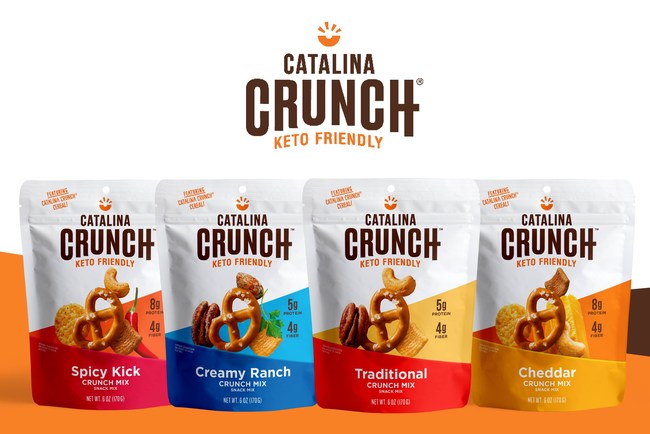 Catalina Crunch® Debuts Total Rebrand with the Launch of its New Line: Keto-Friendly Crunch Mix
