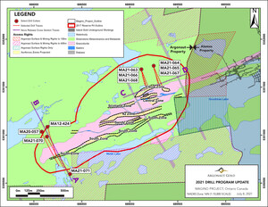 Argonaut Gold Intersects 7.0 Metres at 13.3 g/t Gold at Magino's South Zone Approximately 1.5 Kilometres from the Border Between Magino and Island Gold