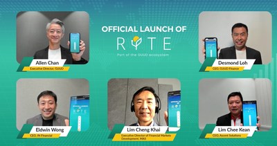 Official Digital Launch of RYTE – Guest of Honour (in centre) with key members and partners officiating the launch of RYTE