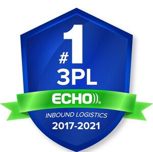 Echo Global Logistics Voted #1 Top 3PL for Fifth Consecutive Year in Inbound Logistics' Top 10 3PL Excellence Awards