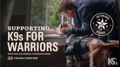 Yakima Chief Hops has partnered with K9s For Warriors for their 4th Annual Veterans Blend to help brewers create beers in celebration and support of US military Veterans.