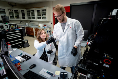 Dr. Mikael Holm and Emily Rundlet of St. Jude Children's Research Hospital, and co-authors of a new publication in Nature.