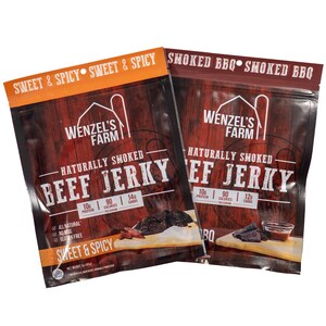 Wenzel's Farm Introduces Two New Beef Jerky Flavors - Smoked BBQ and Sweet and Spicy Add to the Popular Line of Premium Beef Snacks