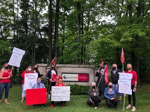 Health care workers rally against Chartwell's proposal to cut sick days