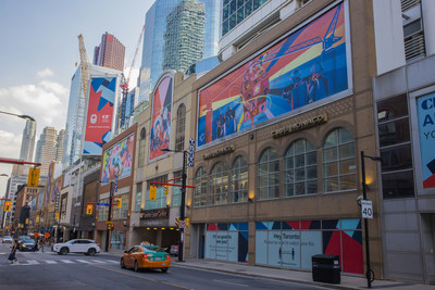 CF Toronto Eaton Centre Art Corridor in partnership with OCAD University. (CNW Group/Cadillac Fairview Corporation Limited)