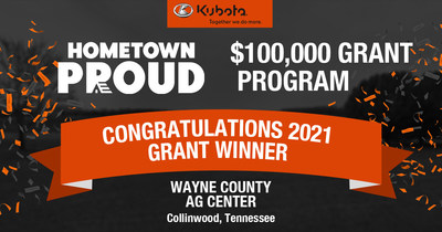 Kubota Awards $100,000 “Hometown Proud” Grant to Wayne County, TN