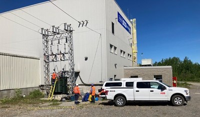 Figure 2. ABB employees performing maintenance on power supply systems (CNW Group/First Cobalt Corp.)