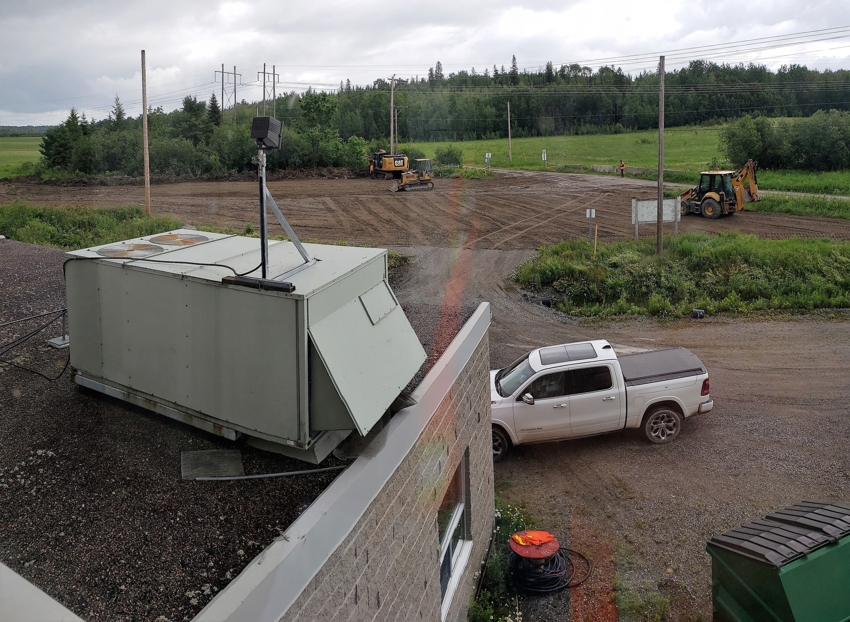 Figure 3. Road and parking lot earthworks at First Cobalt’s Refinery (CNW Group/First Cobalt Corp.)