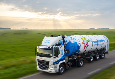 Hyzon Motors has delivered its first 55-ton milk truck to Transport Groep Noord, a carrier providing transport for multinational dairy company Royal FrieslandCampina N.V.