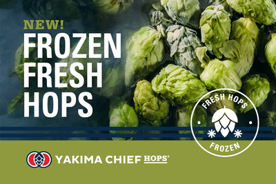 A Yakima Chief Hops, uma fornecedora global de lúpulo, lançou um novo produto inovador, Frozen Fresh Hops, que permite que o lúpulo recém-colhido seja enviado para um número maior de cervejeiros de todo o mundo para que eles produzam cervejas estilo fresh hop IPA (de lúpulo fresco) para a comunidade de cerveja artesanal. (PRNewsfoto/Yakima Chief Hops)