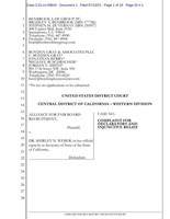 Lawsuit Filed Challenging State of California’s Sex and Racial Quotas for Corporate Board Membership