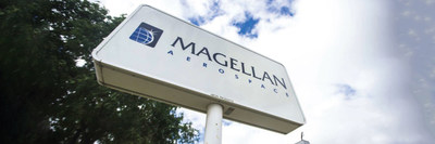 Exterior of Magellan Aerospace plant in Winnipeg, Manitoba. (CNW Group/Unifor)