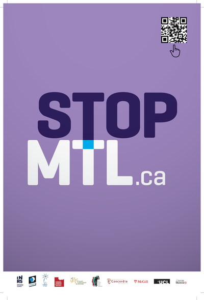 STOPMTL.ca, une première carte interactive pour autorapporter les interpellations policières à Montréal (Groupe CNW/Institut National de la recherche scientifique (INRS))