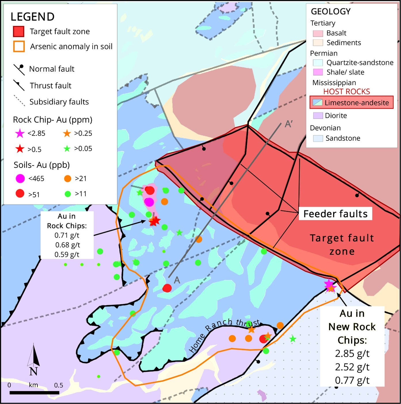 Eminent Gold defines drill targets analogous to the Getchell Gold Trend ...