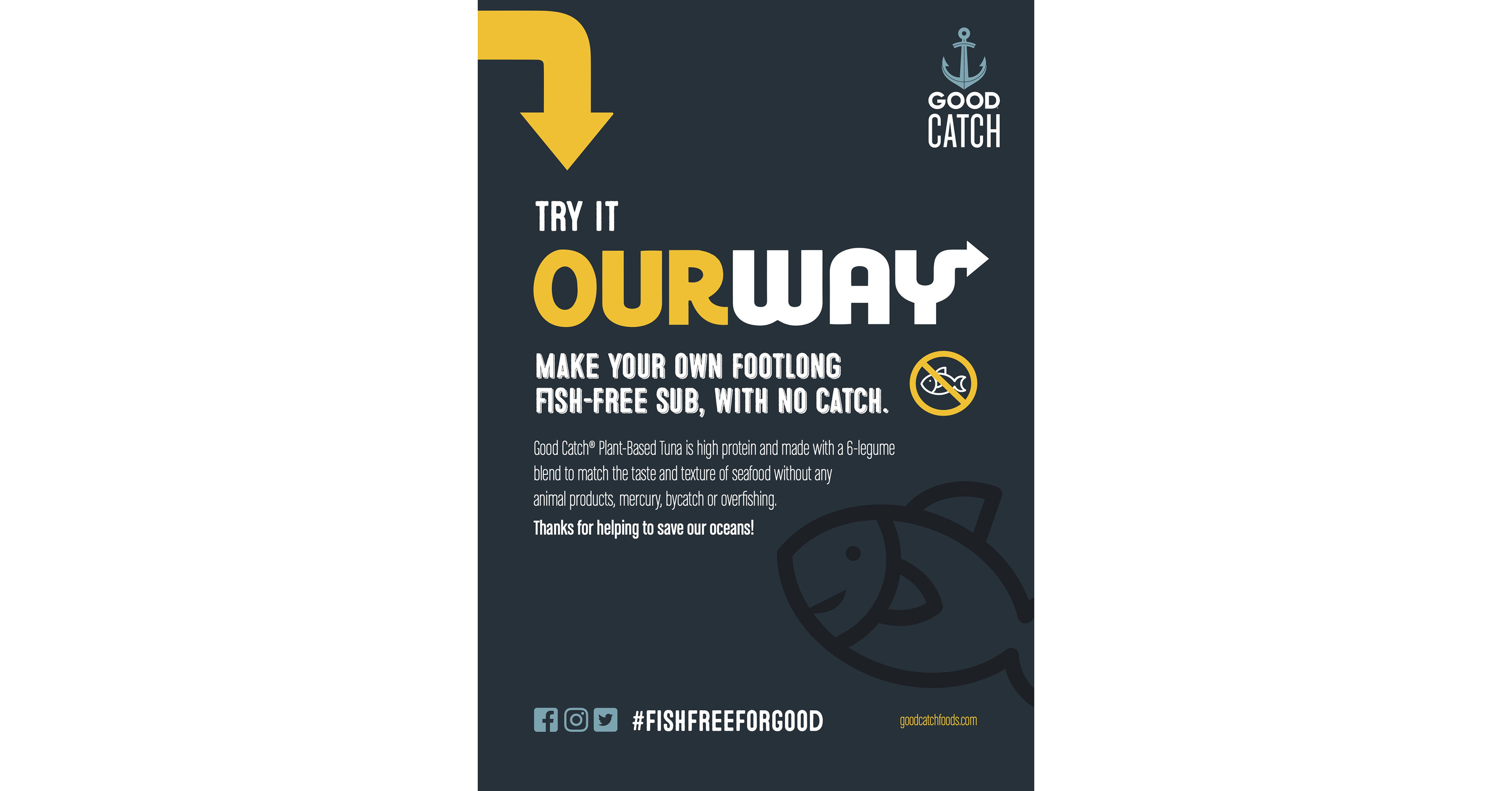 Fish-Free Subs Without a Catch: Free Plant-Based Subs to Challenge Subway at the Good Catch® OurWay Food Van - Vimarsana News