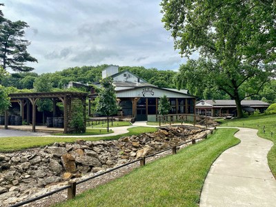 The historic Holladay Distillery in Weston, Missouri.