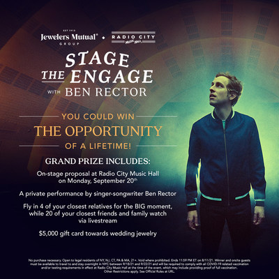 Ben Rector Stage the Engage Contest by Jewelers Mutual Group