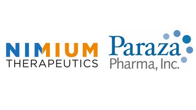 NIMIUM Therapeutics and Paraza Pharma Inc. logos (CNW Group/Paraza Pharma Inc.)