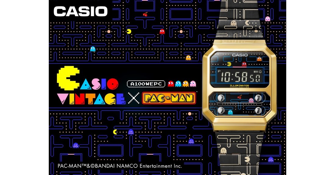 Casio uvádza na trh kolaboratívny model PAC-MAN so zábavným štýlom a retro dizajnom v digitálnych hodinkách