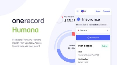 Members From Any Humana Health Plan Can Now Access Claims Data via OneRecord