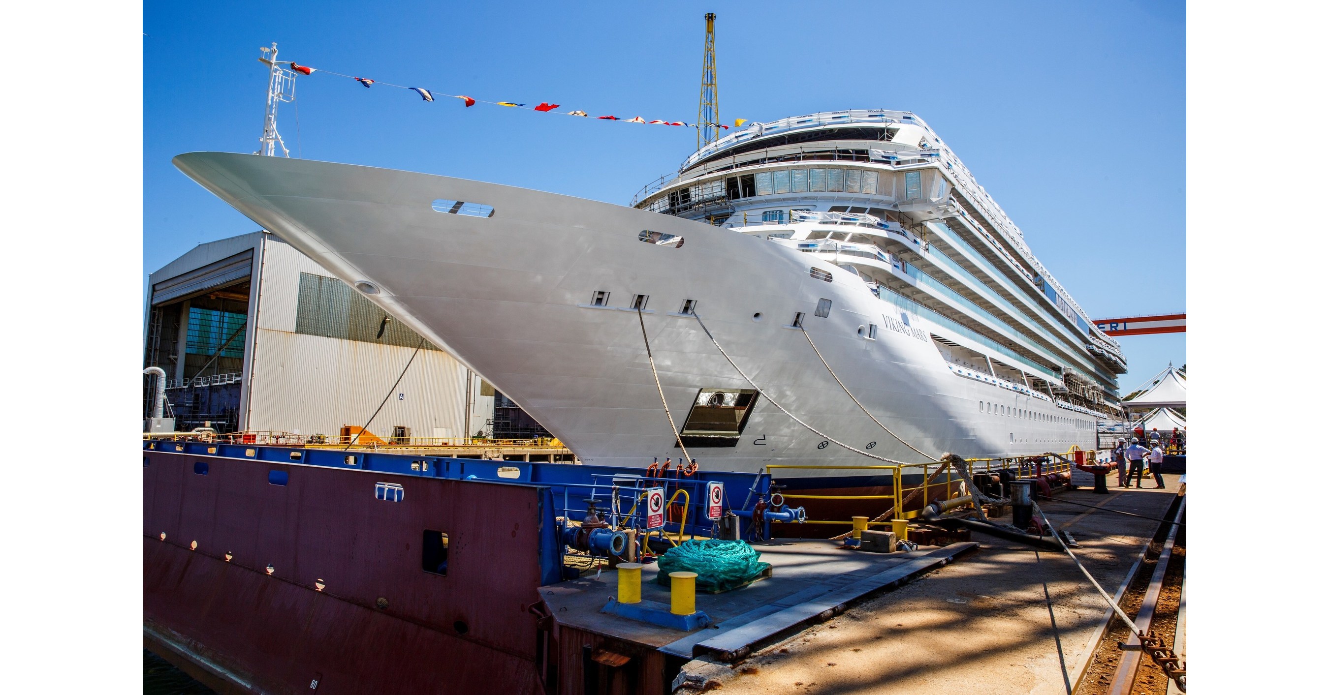 Viking Marks Float Out Of Newest Ocean Ship