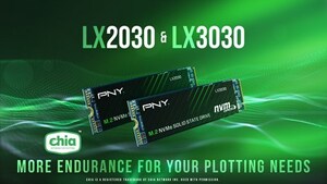 PNY LX2030 and LX3030 M.2 NVMe Gen3 x4 Solid State Drives More Endurance for Your Chia® Plotting Needs