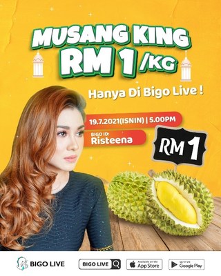 Bigo Live Launches Musang King Durian Sales Livestream