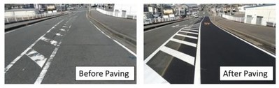 City roads with NEWTLAC 5000, expected to maintain better and longer visibility of lane markings